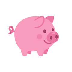Cute cartoon pig