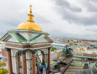 Sankt Petersburg (Санкт-Петербург) Panorama von der Isaakskathedrale (Исаа́киевский собор) Nordwestrussland (Северо-западный федеральный округ) Russland (Россия)