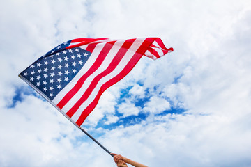 USA flag background, Independence Day, July Fourth symbol