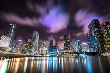 Miami City Skyline - obrazy, fototapety, plakaty
