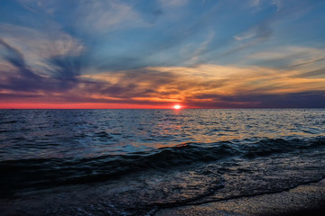 Gulf of Finland at sunset