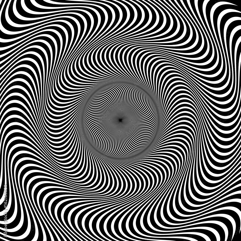 Poster circular pattern of radial, radiating lines. monochrome starburst, sunburst element.