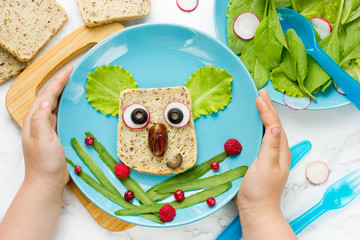 Funny vegetables sandwich shaped koala © san_ta