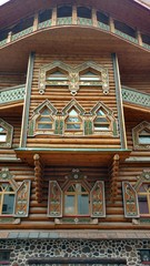 The window frames the tower in Izmailovo.