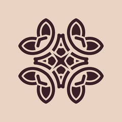 Vintage abstract ornamental logo. Element for design