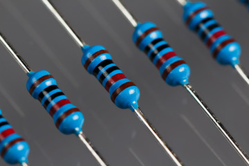 Array of Blue Resistors 10k Ohm