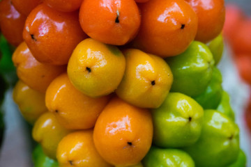 Close up of a berry cluster