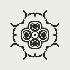 Vintage abstract ornamental logo. Element for design