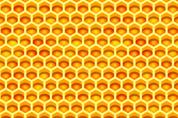 Honeycombs background texture, vector