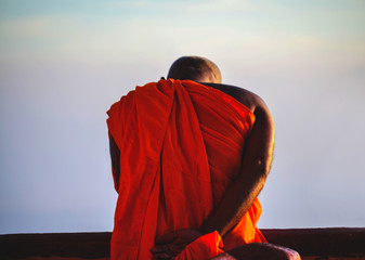A monk in Sri Lanka