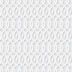 geometric abstract seamless vector pattern, white background with wavy elements