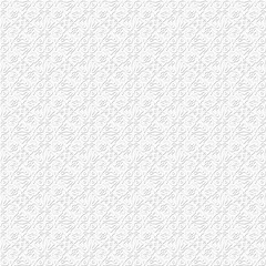Openwork cut seamless pattern, monochrome white background for web site, cover, packing, wallpaper