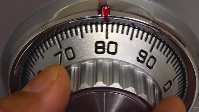 Rotate the code and open the safe.