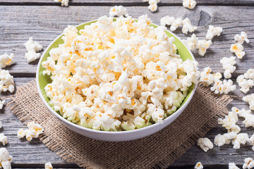 Salt popcorn background