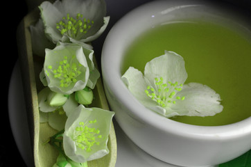jasmine tea fresh flowers