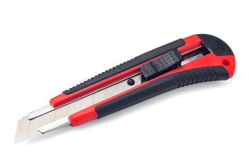 Clerical knife, clipping path, isolated on white background, isolated