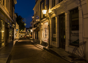 Fototapeta na wymiar Houses and shops in Zierikzee