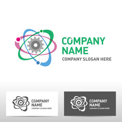 Engineering logo design. Vector illustration