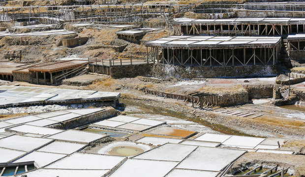 Salinas de Anana in Basque Country, Spain