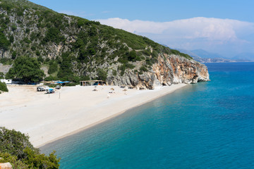 Fototapeta na wymiar Gjipe beach in Albania