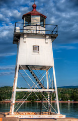 Fototapeta na wymiar Grand Marais, Minnesota lighthouse