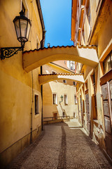Obraz premium Old Prague street