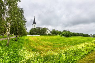 Sortland Church in Sortland in Nordland county, Norway