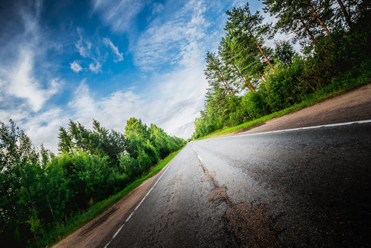 Beautiful highway road