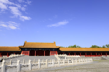 Obraz premium The building in the Forbidden City is in Beijing, China