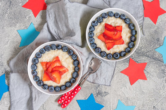 Superhero Oatmeal porridge for kids breakfast