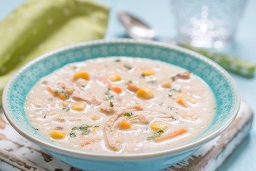 Chowder with Sweet Corn, Chicken