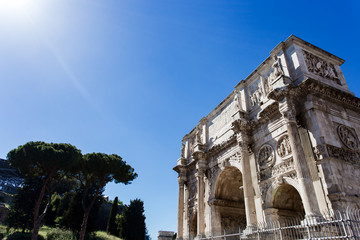 Arch of Constantine in Rome. Italy, Europe
