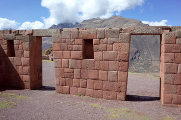 The Inti Watana temple complex of the Pisac Inca ruins