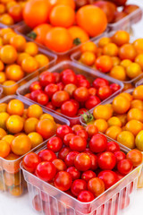 Fototapeta na wymiar Red and Yellow Cherry Tomatoes