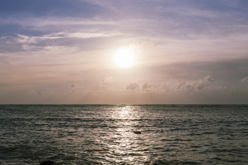 Sunset twilight with tropical andaman sea.
