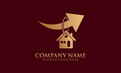 house economic sale logo