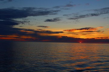 Sunset of the sea