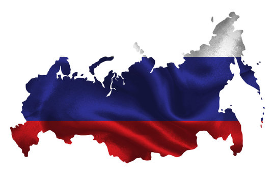 Russia Flag And Map Stock Illustration - Download Image Now - Russia, Map,  Flag - iStock
