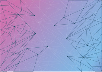 Obraz premium Technology network diagram link.