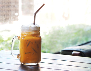 Thai ice tea with milk