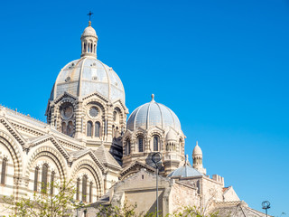 Fototapeta na wymiar Domes of Marseille cathedral