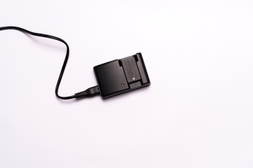Obraz premium isolate of electronic, camera, charger and cable device
