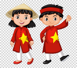 Boy and girl from Vietnam