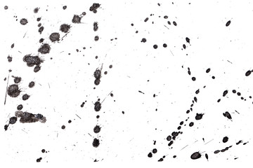 Abstract black ink splash