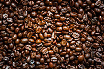 roasted coffee beans, can be used as a background