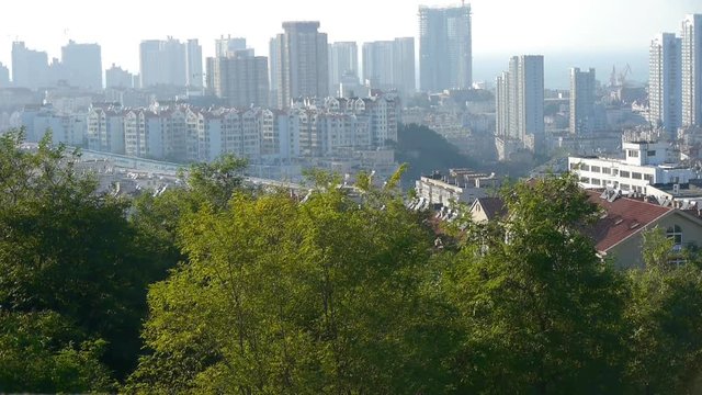 Overlooking panoramic urban.