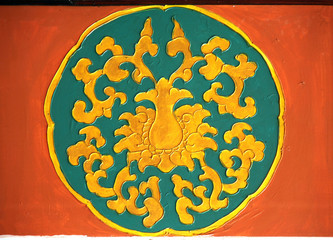 old paint flower pattern