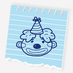 doodle clown