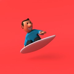 Cartoon character - 3D Illustration