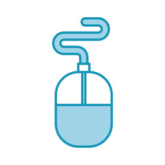 Computer accessory mouse icon vector illustration design graphic
